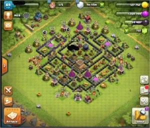 CONTA CLASH OF CLANS CV8 FULL