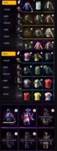 Conta FreeFire +800 reais gastos