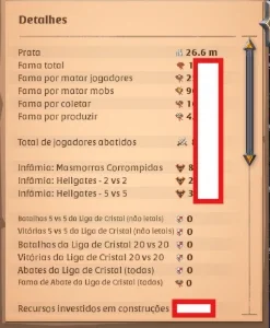 Conta De Albion 1.2B De Fama 150M Itens + 26M Prata Líquida