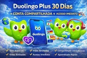 Duolingo Plus 30 Dias – Conta Compartilhada + Acesso Rápido