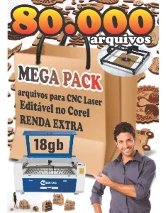 Pacote De Arquivos Para Cnc Router 80mil Arquivos