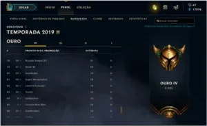 Conta Ouro IV, 97 champ e 41 skins