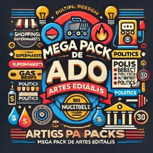 🎯 Mega Pack de Artes Editáveis! 🎯