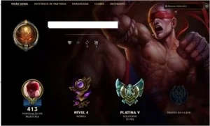 Conta de League of Legends Platina V 211 skins, 143 Icones.
