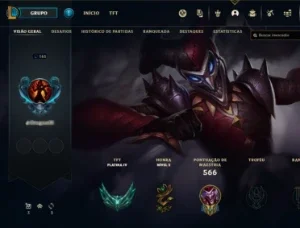 Conta LOL com mais de 145 campeoes e 67 skin + 26 sentinela