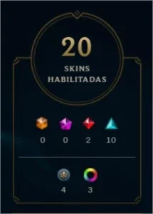Conta Lol - lvl 46 - 20 skins (2 Lendárias, 10 Épicas)