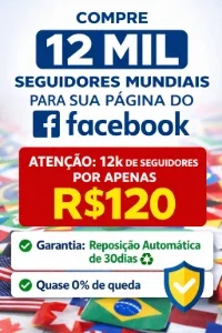 ✅12k de Seguidores para página do Facebook ♻️