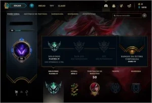 Conta League of Legends - Platina IV