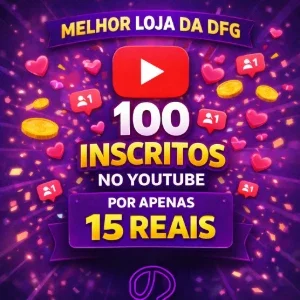 ✅100 Inscritos no YouTube✅ – BARATO –