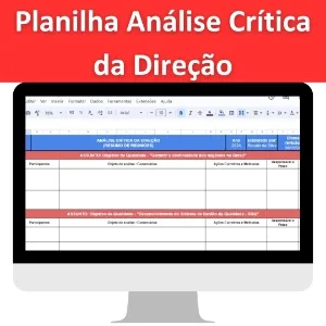 Planilha Análise Crítica Da Direção (Resumo De Reuniões)