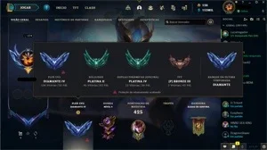Conta platina 2, ex diamante 2. Todos os campões.