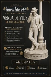 🔥 Zé Pilintra STL Ultra Detalhado | Arquivo 3D Premium