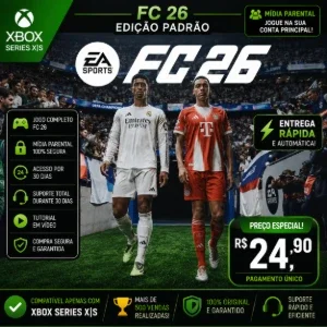 🔥 FC 26 Edição Padrão Xbox Series S/X | Mídia Parental