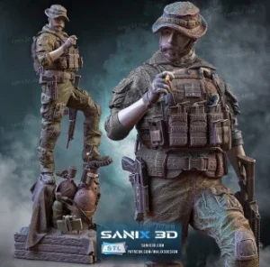 Sanix – Captain Price (Call of Duty) – 3D Print stl