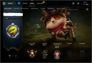 conta lol lvl 204-104 champs