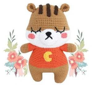 Receita Crochê em PDF - Esquilo Gordinho Amigurumi