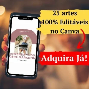 Pack Canva para Marketing Digital Vol. 1 com 25 Artes
