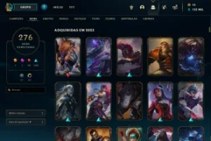 Todos os campeões e muitas skins