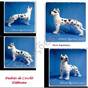 Receita em PDF - Cachorro Dálmata Amigurumi