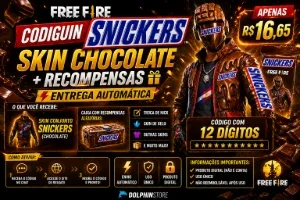 🔥 Codiguin Free Fire Snickers🍫Skin Chocolate + Recompenssa