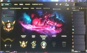 CONTA DE LOL GOLD 4 COM 30 SKINS POR R$100