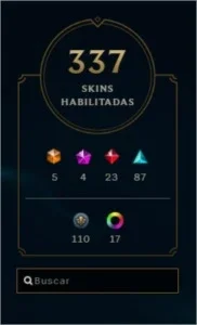 Conta League of Legends + Valorant, 337 skins lol