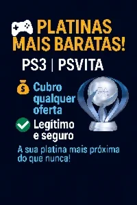 Troféu Platina Para Qualquer Jogo De Playstation 3 Ou Vita