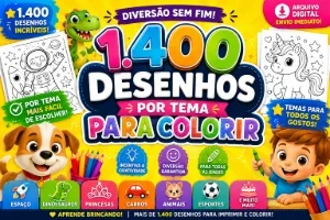 1.400 Desenhos Para Colorir Por Tema