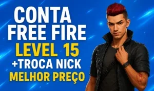 Conta Free Fire Lvl 15 + Troca Nick Via Convidado