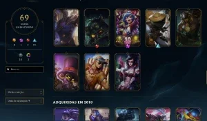 Conta Diamante 3 Full Acesso 96 Campeões 69 Skins