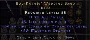 Bul-Katho's Wedding Band Ring Diablo 2 Ressurected