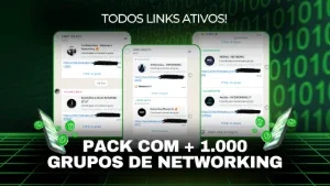🌎 Pack Com + De 1.000 Grupos De Networking E Negócios