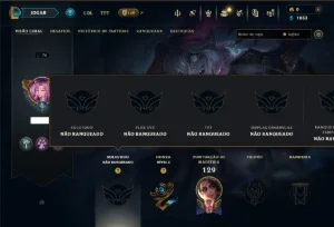 Unranked com 60 Champs e 22 Skins