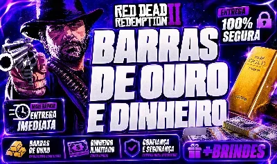 💰Red Dead Online - Barras e Dinheiro - COM BRINDES!💰