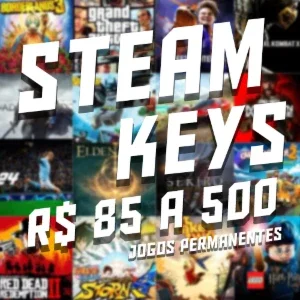 STEAM KEYS ALEATORIAS DE 85 A 500 REAIS [ENTREGA RAPIDA]