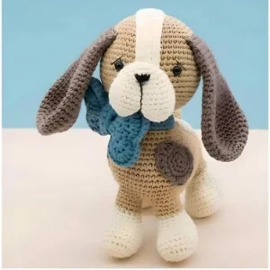 Receita em PDF - Cachorro Dougie Amigurumi