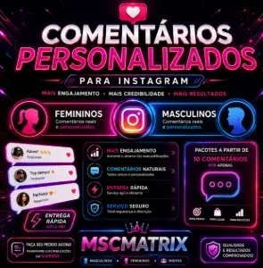 🔥Comentários Personalizados  Instagram Feminino/Masculino🔥
