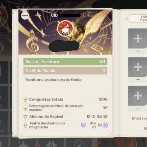 Conta AR60 - 21 5* + 17 armas 5*