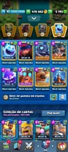 Conta Full Clash Royale 6 Mil. Decks Máximos