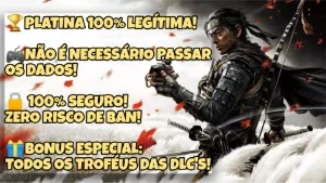 Ghost of Tsushima - Troféu de Platina (PS4/PS5)