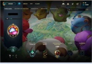 Conta League of Legends com 83 Champions