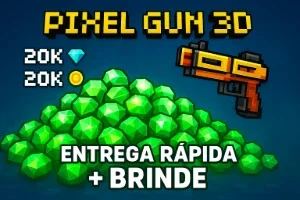 [Pixel Gun 3D] Melhor Preço! 20K DE GEMS/GOLDS/TICKETS ETC