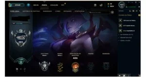 Conta de lol com 145 skins!