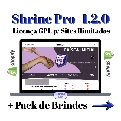 Tema Shrine Pro + Atualizações e Bônus