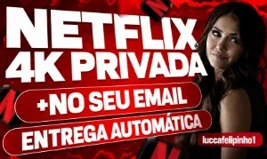 Netflix 4K Tela Privada+Brinde Disney 30Dias -Entrega Auto!
