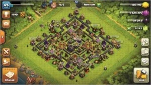 Clash Of Clans CV 9 SemiFull qse 10.000 Gemas