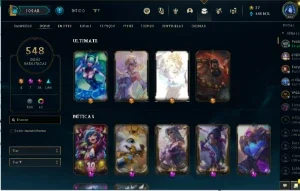 Conta league of legends 548 skins