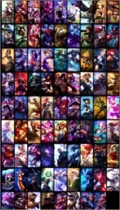 Conta no league of legends com umas 90 skins