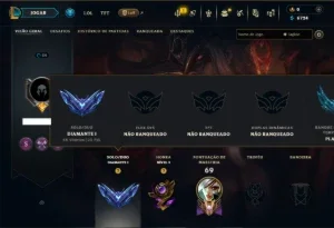 Conta Diamante 1 com 45 Champs e 9 Skins