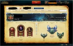 Conta League of Legends Diamond 5